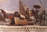 Giovanni Battista Tiepolo Wall Art - Apollo and the Continents [detail 6]